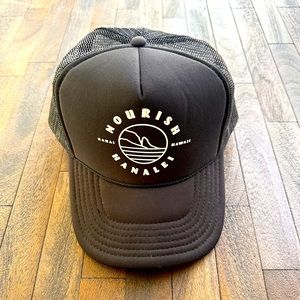 Nourish Hanalei Trucker Hat. Snap back